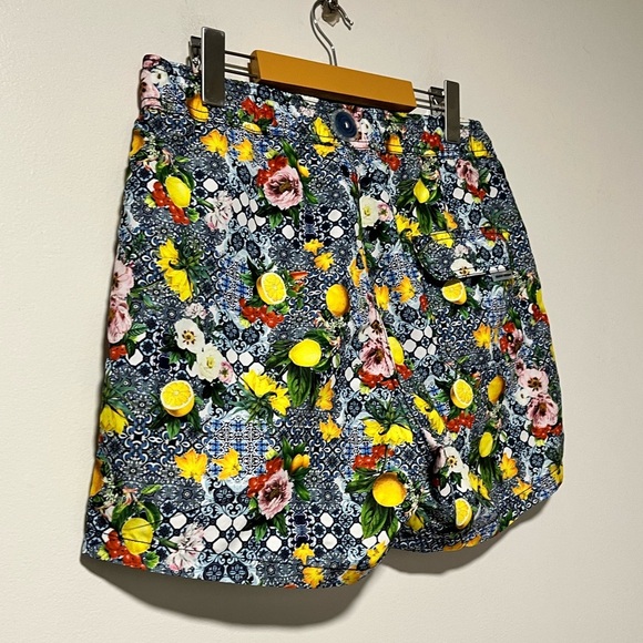 Siamo Verano Men’s Swim Shorts M Floral Tropical Print Summer Beachwear - Picture 12 of 14